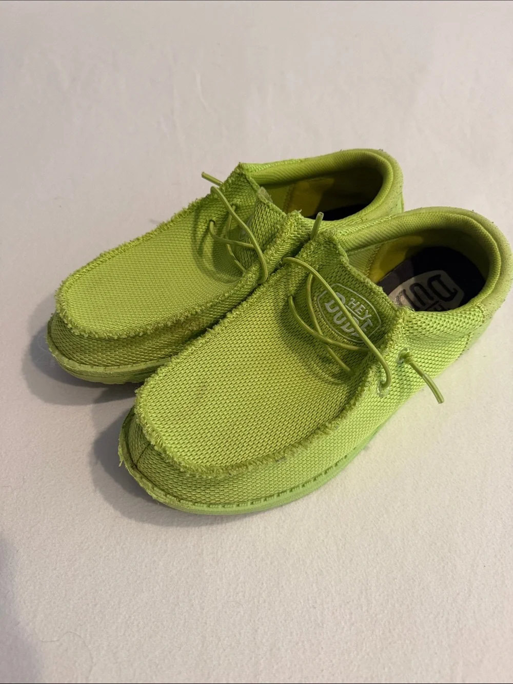 Hey Dude Men’s Casual Slip-Ons in Lime Green